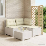 3-vietė sodo sofa su pagalvėlėmis, Rattan išvaizda 3 vietos PP