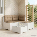3-vietė sodo sofa su pagalvėlėmis, Rattan išvaizda 3 vietos PP
