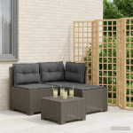 3-vietė sodo sofa su pagalvėlėmis, Rattan išvaizda 3 vietos PP