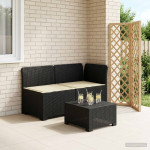 2-vietė sodo sofa su pagalvėlėmis, Rattan išvaizda 2 vietos PP