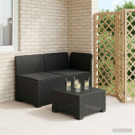 2-vietė sodo sofa su pagalvėlėmis, Rattan išvaizda 2 vietos PP