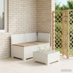 2-vietė sodo sofa su pagalvėlėmis, Rattan išvaizda 2 vietos PP