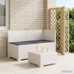 2-vietė sodo sofa su pagalvėlėmis, Rattan išvaizda 2 vietos PP