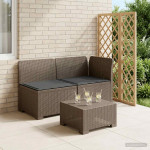 2-vietė sodo sofa su pagalvėlėmis, Rattan išvaizda 2 vietos PP