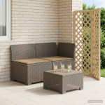2-vietė sodo sofa su pagalvėlėmis, Rattan išvaizda 2 vietos PP