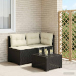 2-vietė sodo sofa su pagalvėlėmis, Rattan išvaizda 2 vietos PP