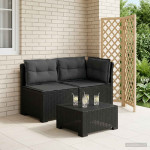 2-vietė sodo sofa su pagalvėlėmis, Rattan išvaizda 2 vietos PP