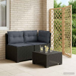 2-vietė sodo sofa su pagalvėlėmis, Rattan išvaizda 2 vietos PP