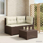 2-vietė sodo sofa su pagalvėlėmis, Rattan išvaizda 2 vietos PP