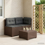 2-vietė sodo sofa su pagalvėlėmis, Rattan išvaizda 2 vietos PP