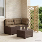 2-vietė sodo sofa su pagalvėlėmis, Rattan išvaizda 2 vietos PP