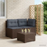 2-vietė sodo sofa su pagalvėlėmis, Rattan išvaizda 2 vietos PP