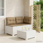 2-vietė sodo sofa su pagalvėlėmis, Rattan išvaizda 2 vietos PP