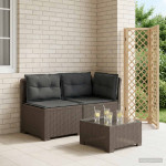2-vietė sodo sofa su pagalvėlėmis, Rattan išvaizda 2 vietos PP