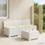 3-vietė sodo sofa su pagalvėlėmis, Rattan išvaizda 3 vietos PP