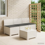 3-vietė sodo sofa su pagalvėlėmis, Rattan išvaizda 3 vietos PP