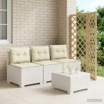 3-vietė sodo sofa su pagalvėlėmis, Rattan išvaizda 3 vietos PP