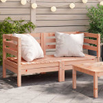 Corner Sofa 2 vnt. Solid Douglas wood Natural Douglas Medium