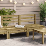 Corner Sofa 2 vnt. Impregnated Pinewood Natural Impregnated