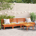 Corner Sofa 4 vnt. Solid pine wood Vaško ruda Standard