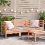 Corner Sofa 3 vietos Solid Douglas Wood Natural Douglas