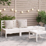 Corner Sofa 3 vietos Solid pine wood Balta pušis 3-seater