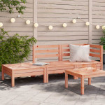 Corner Sofa 3 vietos Solid Douglas Fir Wood Natural Douglas