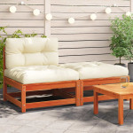 Patio Sofa 2 vietos Solid pine wood, Oxford fabric, PP cotton