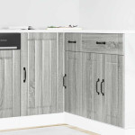 virtuvės apatinė spintelė Lucca Pilka Sonoma Engineered Wood