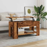 kavos staliukas Old Wood 101x49x52 cm Engineered Wood