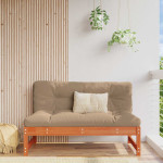 Sodo vidurinė sofa 2 vietos Tvirtas pušies medis Vaško Ruda