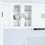 Sieninis stiklinis kabinetas PORTO Balta 80 x 31 x 80 cm