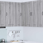 Sieninis kampinis kabinetas PORTO Pilka Sonoma 57 x 57 x 100 cm