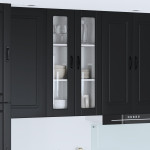 Sieninis stiklinis kabinetas PORTO Juoda 60 x 31 x 100 cm