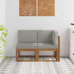 Lauko vidurinė ir kampinė sofa 2 vnt. 2 vietos