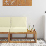 Lauko galinė sofa Kietos akacijos mediena Natūrali