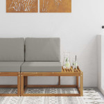 Lauko galinė sofa Kietos akacijos mediena Natūrali