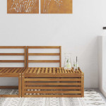 Lauko galinė sofa Kietos akacijos mediena Natūrali
