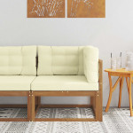 Lauko kampinis sofa Kietos akacijos mediena