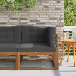 Lauko kampinis sofa Kietos akacijos mediena