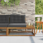 Lauko galinė sofa Kietos akacijos mediena