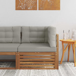 Lauko kampinė sofa Kietos akacijos mediena