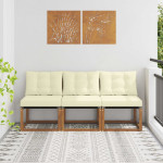 Lauko vidurinė sofa 3 vnt. 3 vietos
