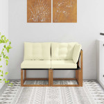 Lauko vidurinė ir kampinė sofa 2 vnt. 2 vietos