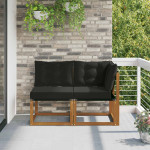 Lauko vidurinė ir kampinė sofa 2 vnt. 2 vietos