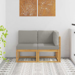 Lauko vidurinė ir kampinė sofa 2 vnt. 2 vietos