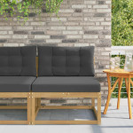 Lauko Vidurinis Sofa Kietos akacijos mediena