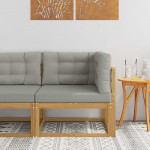 Lauko kampinė sofa Kietos akacijos mediena
