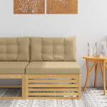 Lauko Vidurinis Sofa Kietos akacijos mediena Balinta ir bėžinė