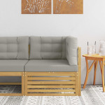 Lauko kampinė sofa Kietos akacijos mediena